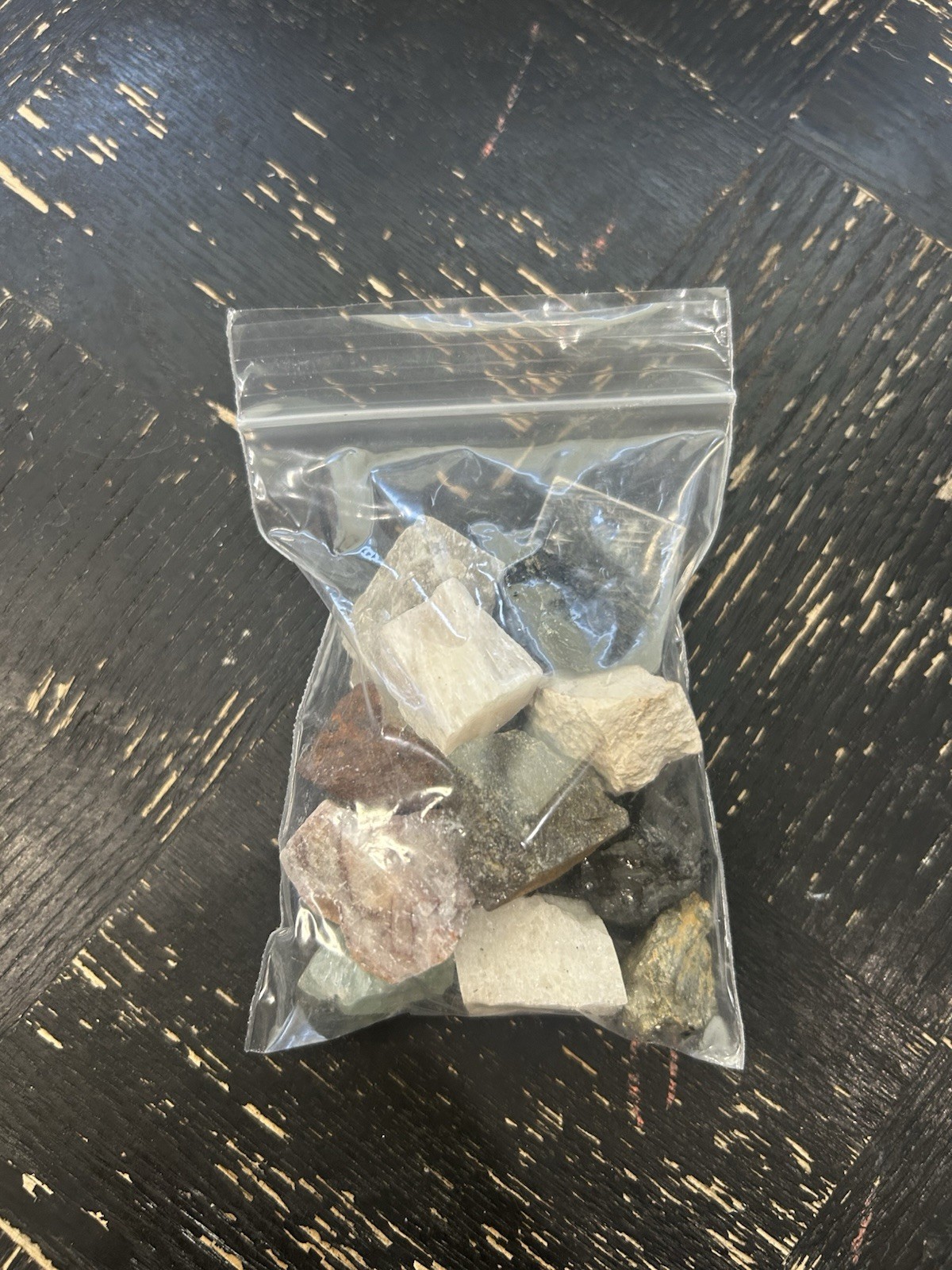 Collection of 15 Mixed Natural Small Rocks & Minerals Sizes 1/2 to 1 In Lot