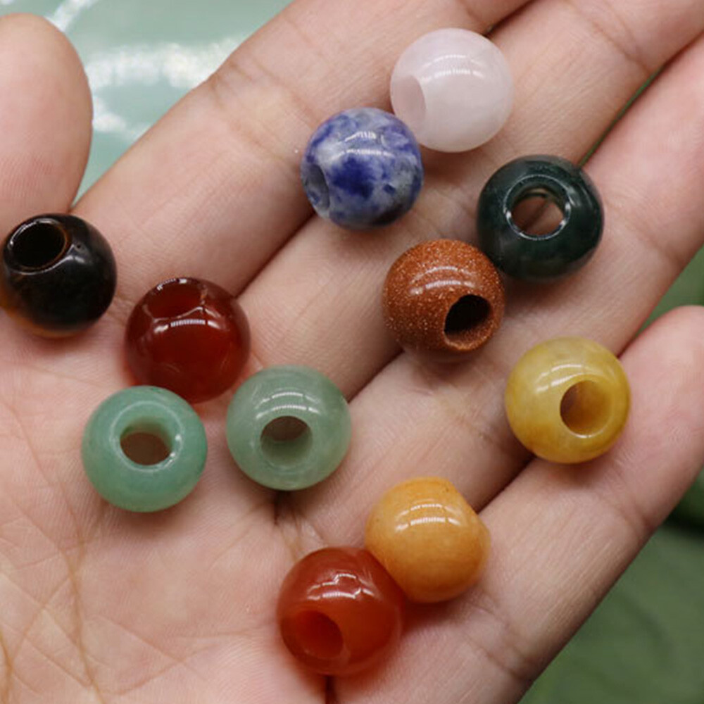 5*12mm Large Hole Rondelle Loose Charms European Beads Bracelet Jewelry Making