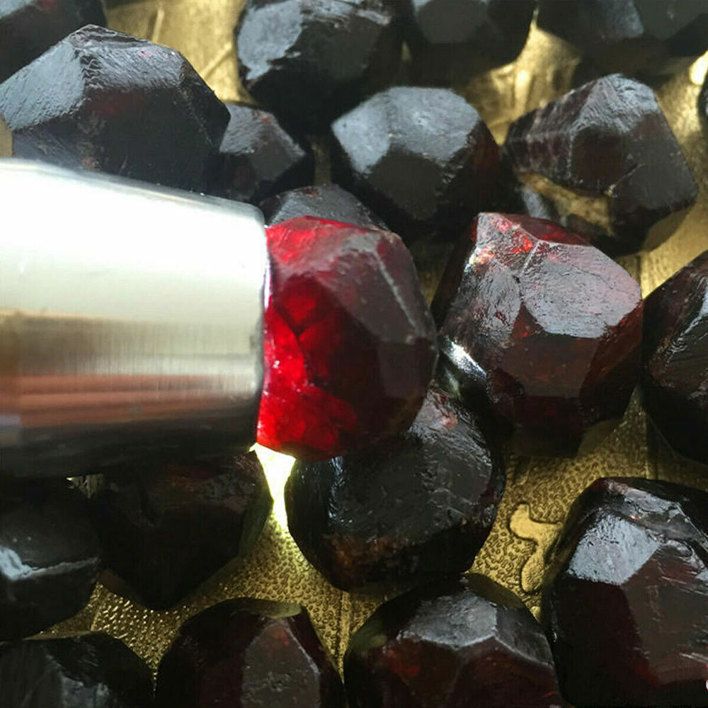 Natural Top RED Raw Pyrope Garnet Crystal Gemstone Rough Mineral Specimen 50g
