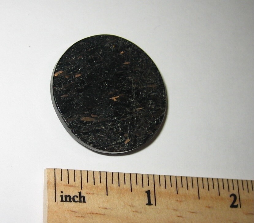 30mm POLISHED NATURAL AUTHENTIC NUUMMITE STONE CABOCHON GREENLAND ~ 10.8grams *A