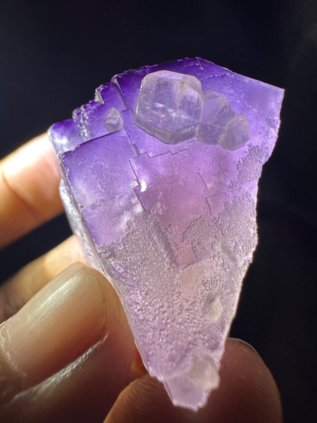 33g Natural Stone Triangle Shape Beautiful Flourite Crystal Specimen