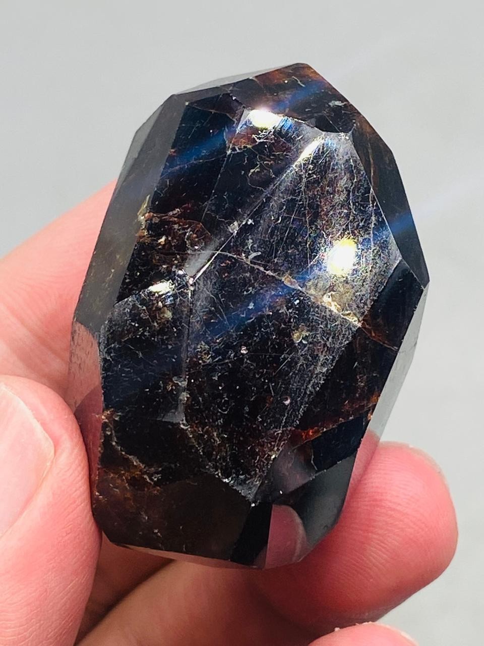 Red Garnet Faceted Gemstone Display Stone AAA Top Quality