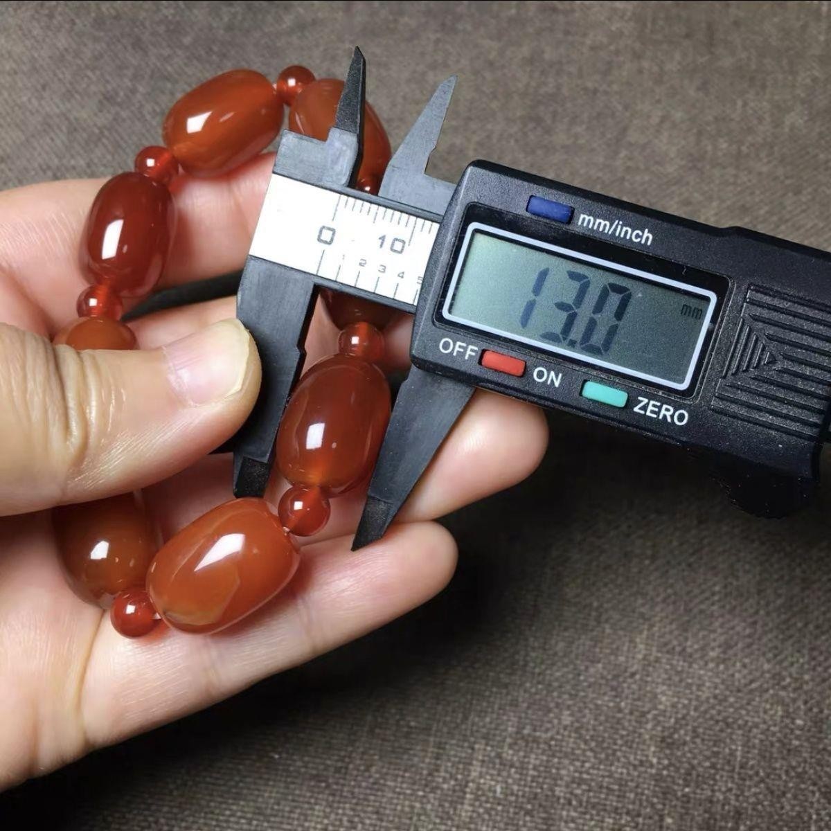 Brazil Red Agate Bracelet Natural Yuhua Stone Ethnic Lucky Gemstone Jewelry