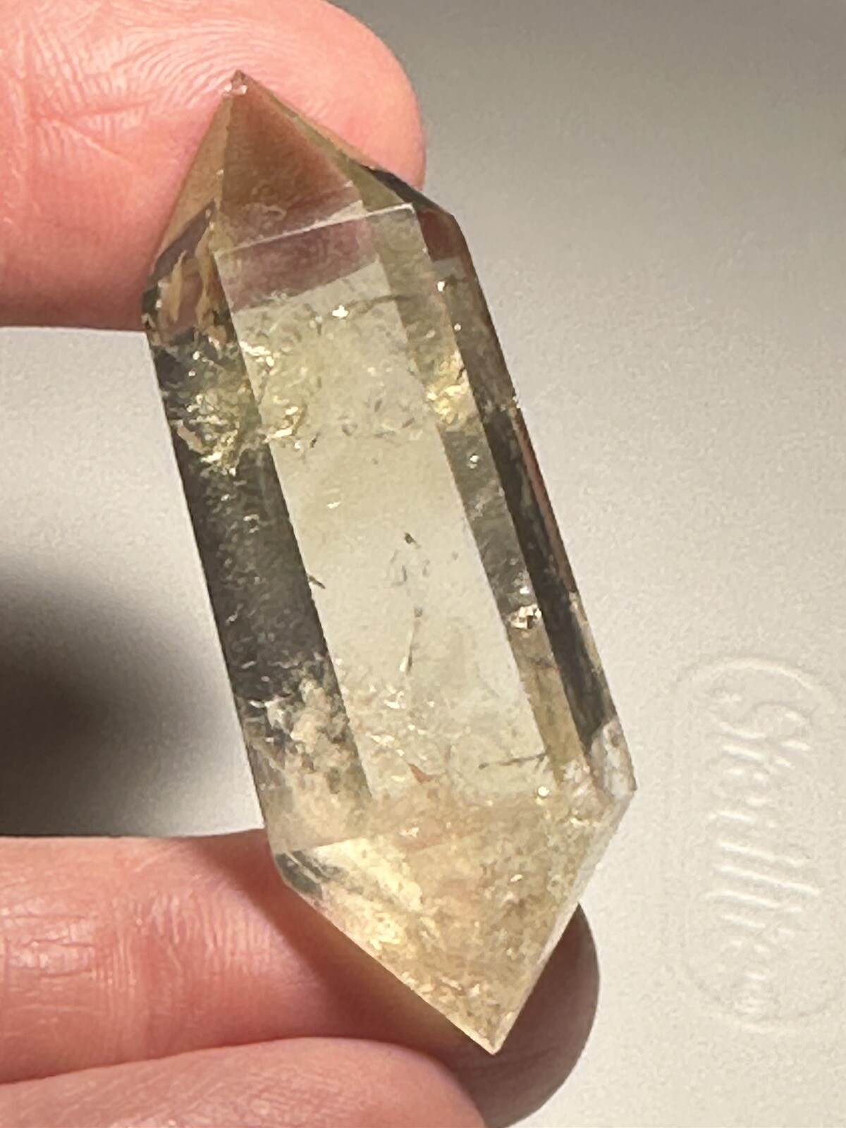 52mm 17 grams Polished Citrine Double Terminated Point Crystal Healing