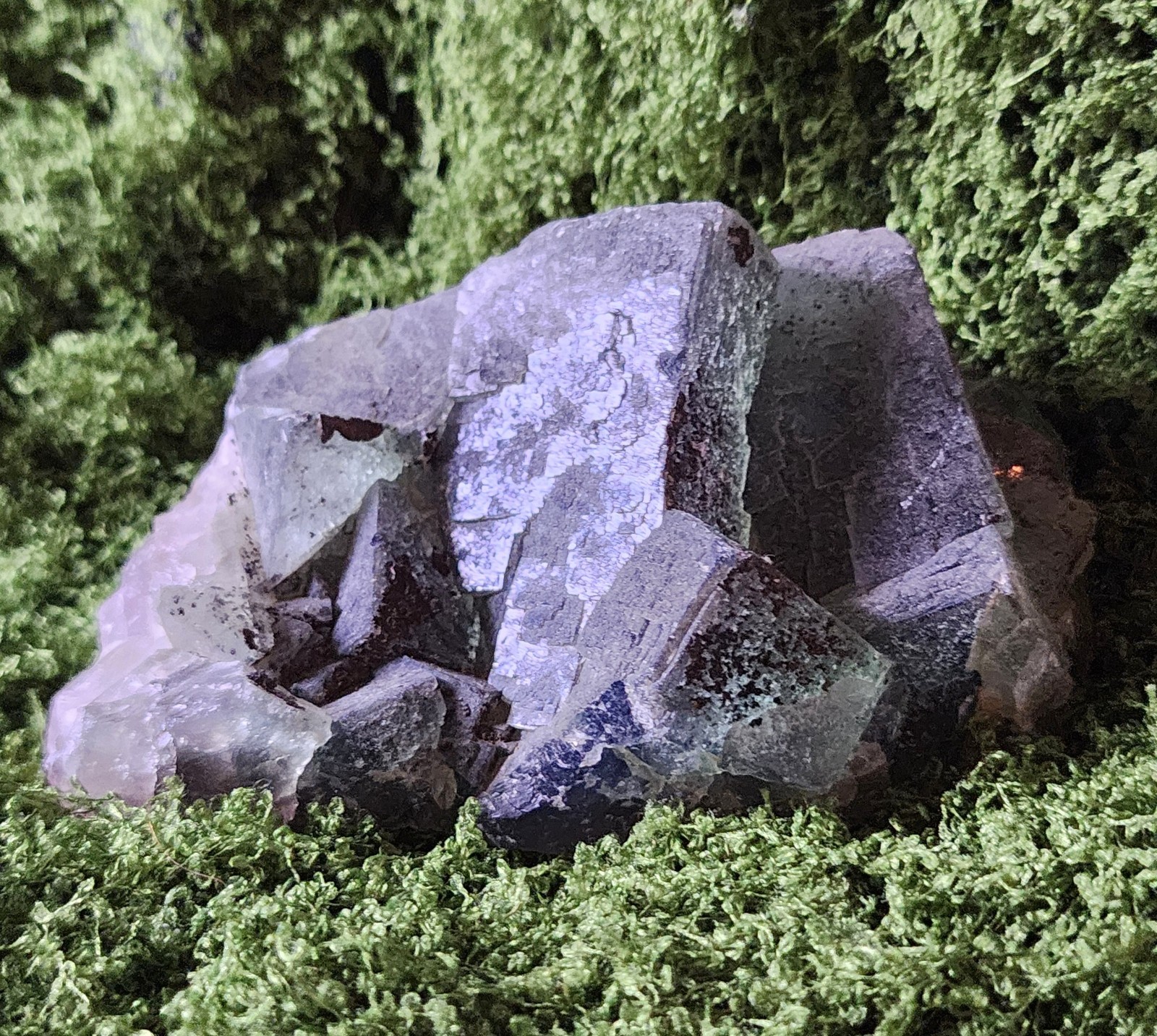 Large Green/Blue Cubic Flourite Specimen