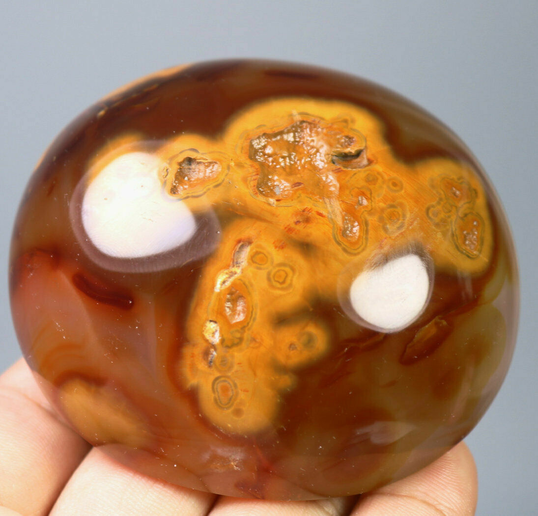 239g Natural Red Carnelian Agate Geode Quartz Crystal Agate Gem Stone Specimen