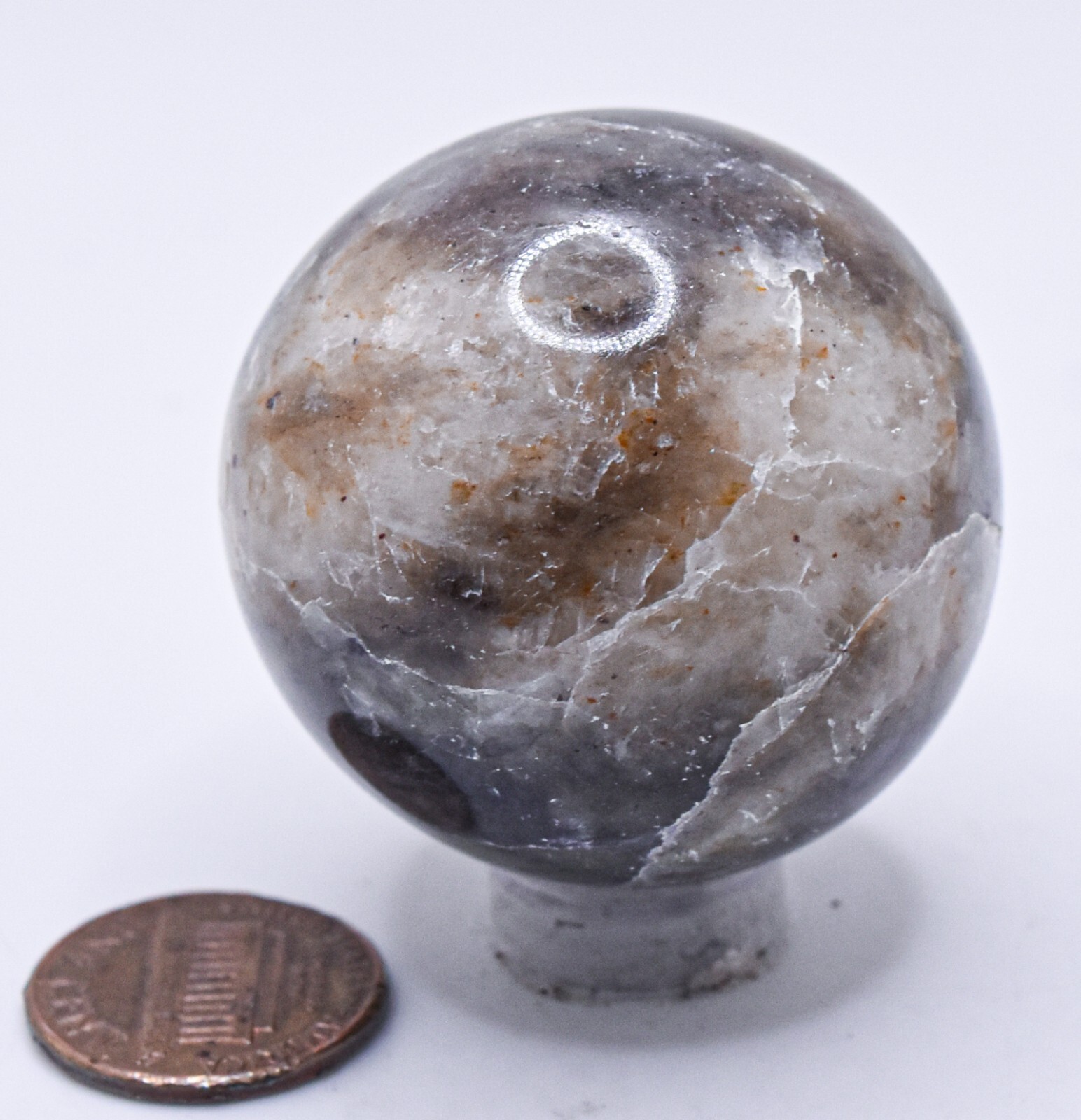 39mm Iolite Sphere Polished Natural Cordierite Gemstone Crystal Mineral – India
