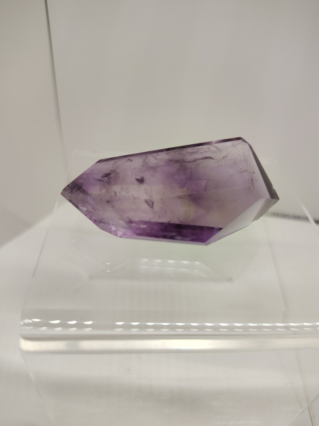 Beautiful Translucent Purple Fluorite Crystal Point From Brazil