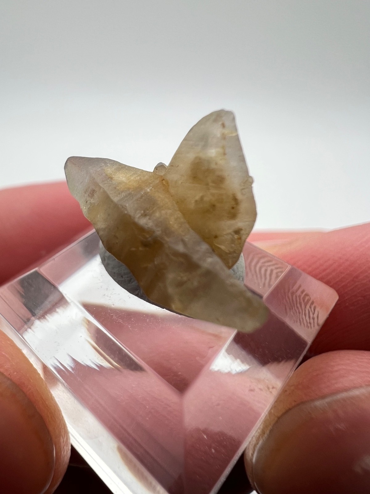 Gem Yellow Double Terminated Sapphire Crystal, Mineral Specimen from Sri Lanka