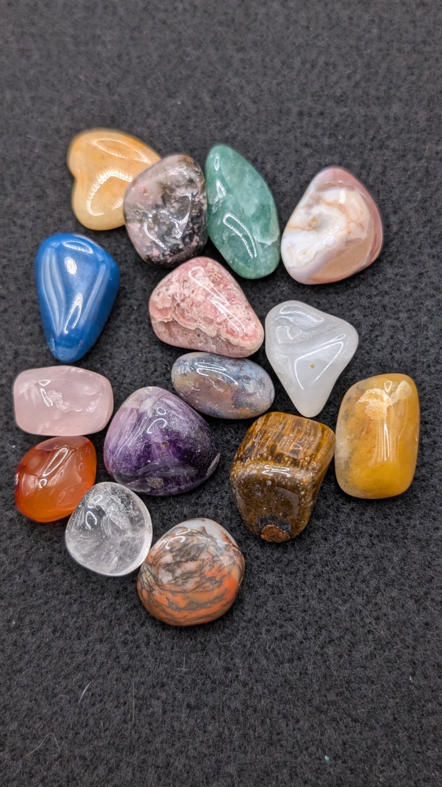 Mixed Tumbled Stones Healing Assorted Pocket Gemstones Semi Precious Lot – B