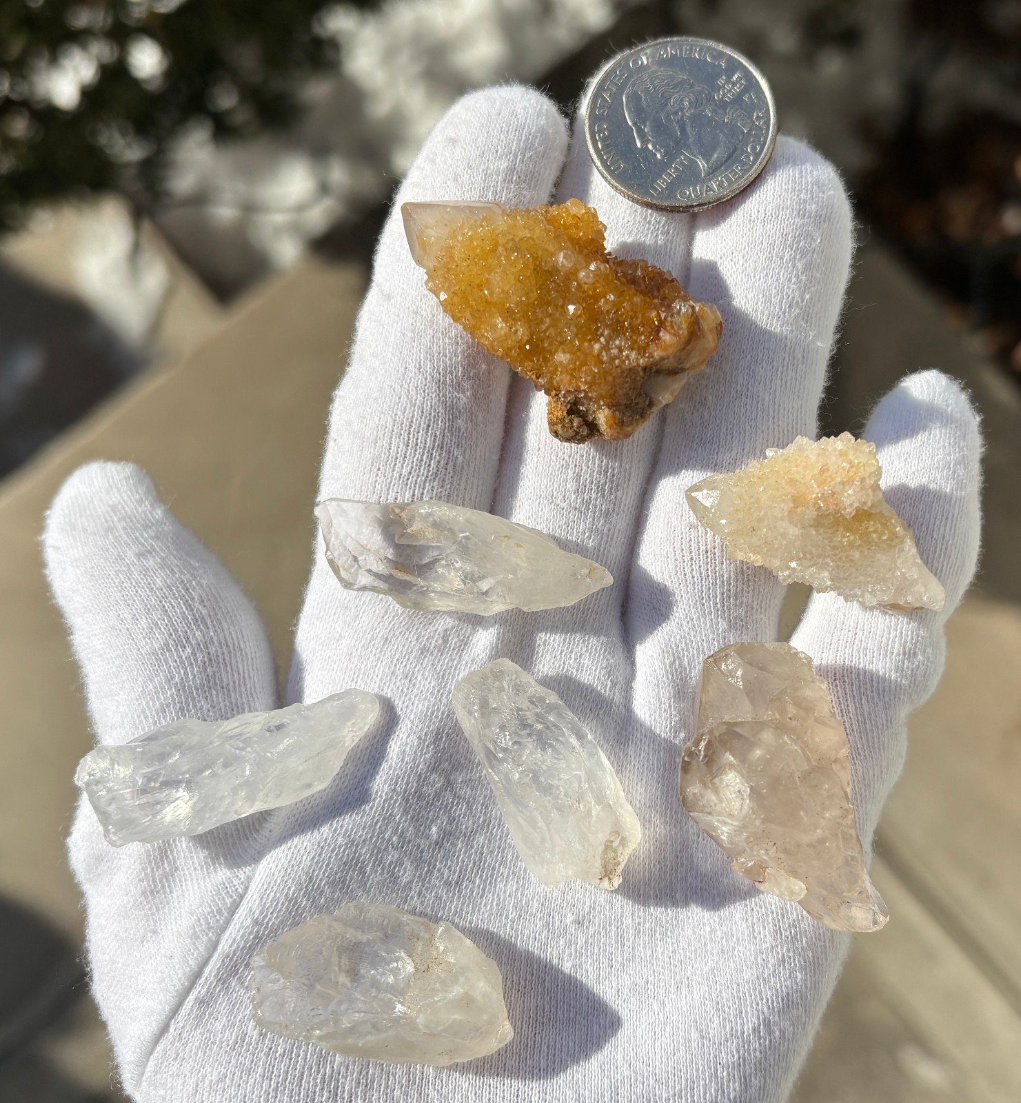 USA SALE 66g LOT AZEZTULITE/SPIRIT QUARTZ/GOLDEN HEALER SPIRIT/ELESTIAL/FAIRY