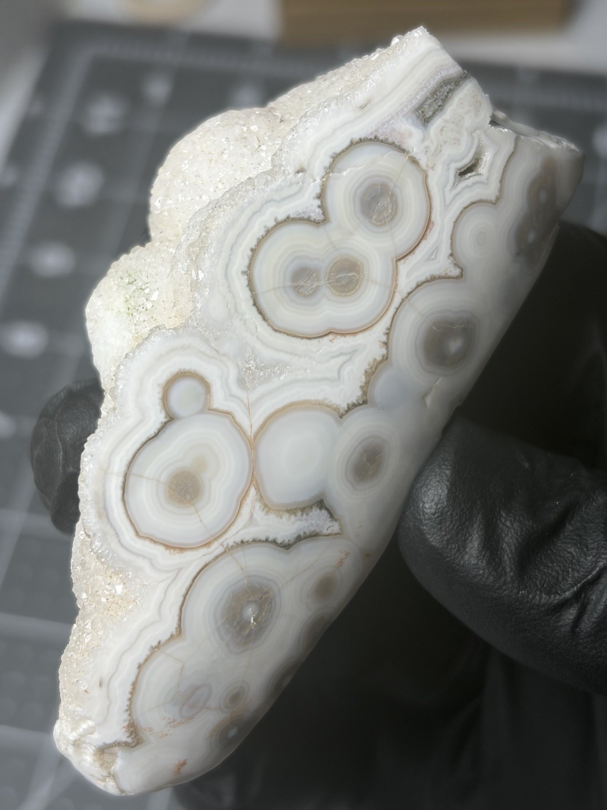 Gorgeous Ocean Jasper Face Polished Orbs Druzy