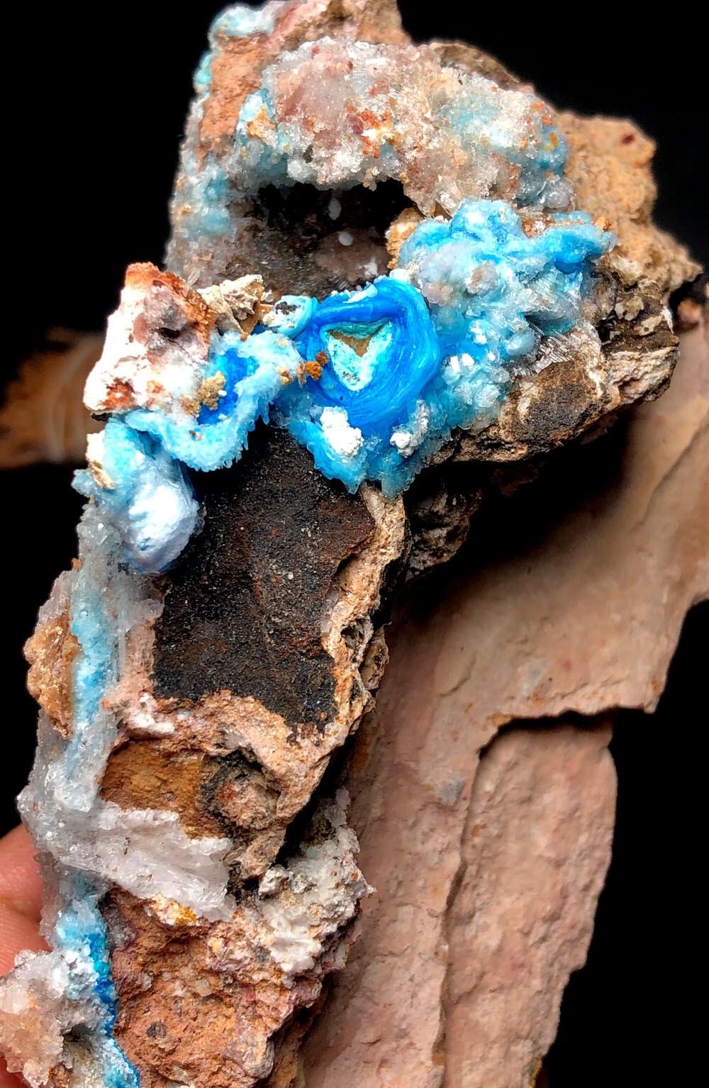 297g 1PC NATURAL Blue Cyanotrichite CRYSTAL STONE MINERAL Specimen q500