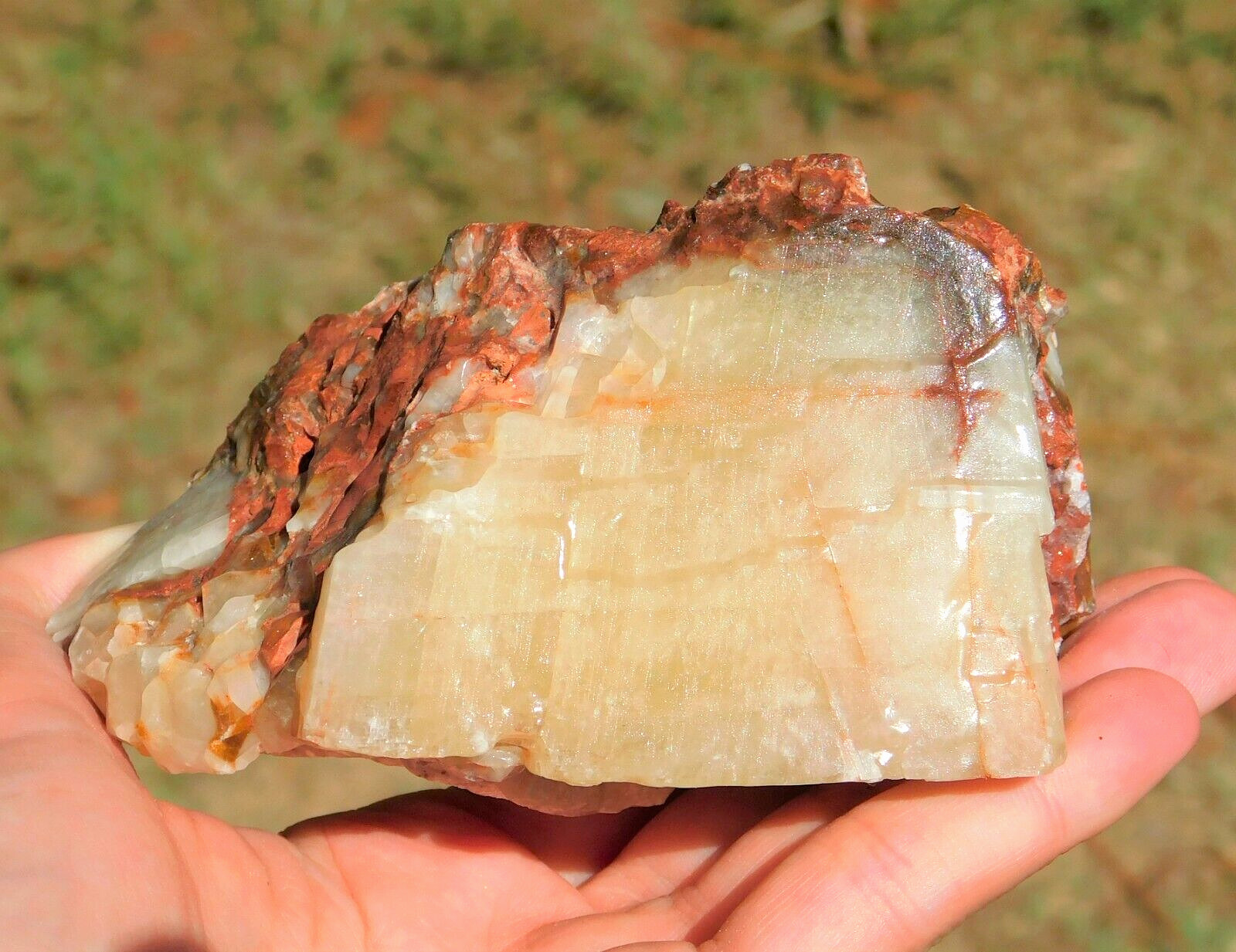 Calcite Natural Tri Color 466g Crystal Energy Healing Meditation Display