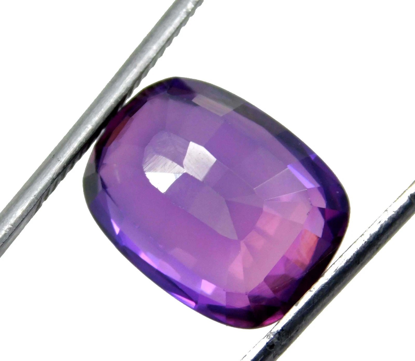 Purple Amethyst Cushion Shape Certified Natural Gemstone Loose Gemstone 8-9 Ct