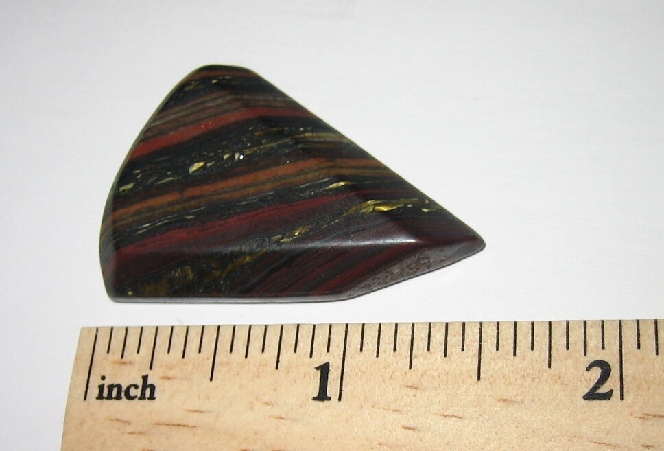 1.35″ TUMBLED POLISHED NATURAL TIGER IRON STONE MINERAL FROM AUSTRALIA 11.9g *12