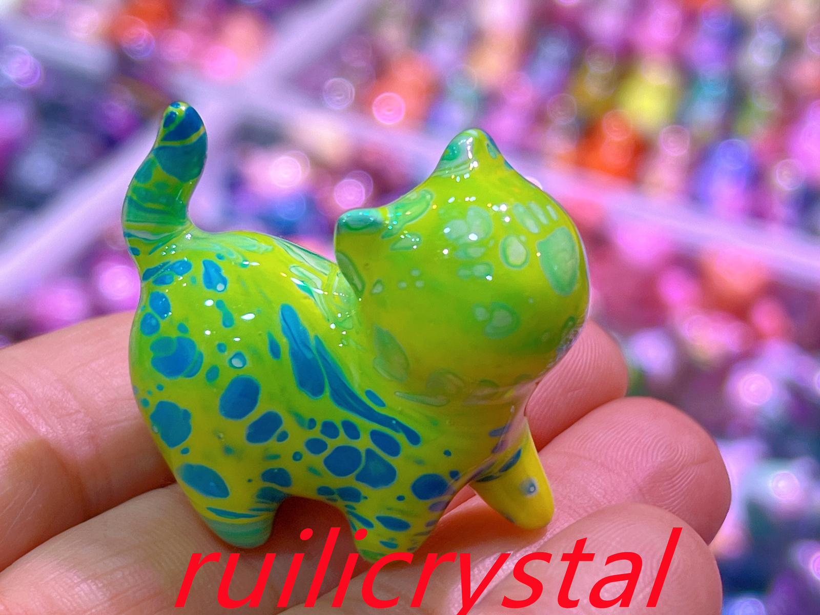 2″ Natural Sichuan thuja quartz Carved cat skull Crystal Healing Reiki1pc