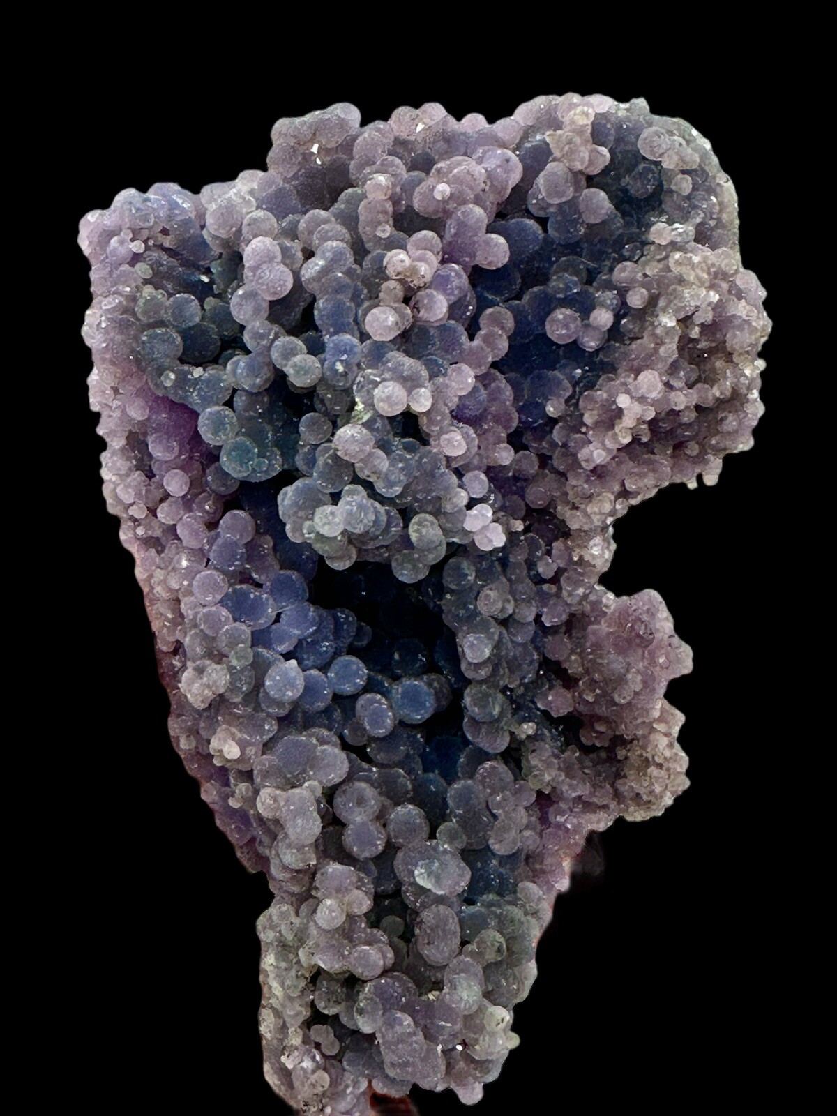 Blue& Purple Iridescent Grape Agate Cluster Mineral Specimen Crystal Botryoidal