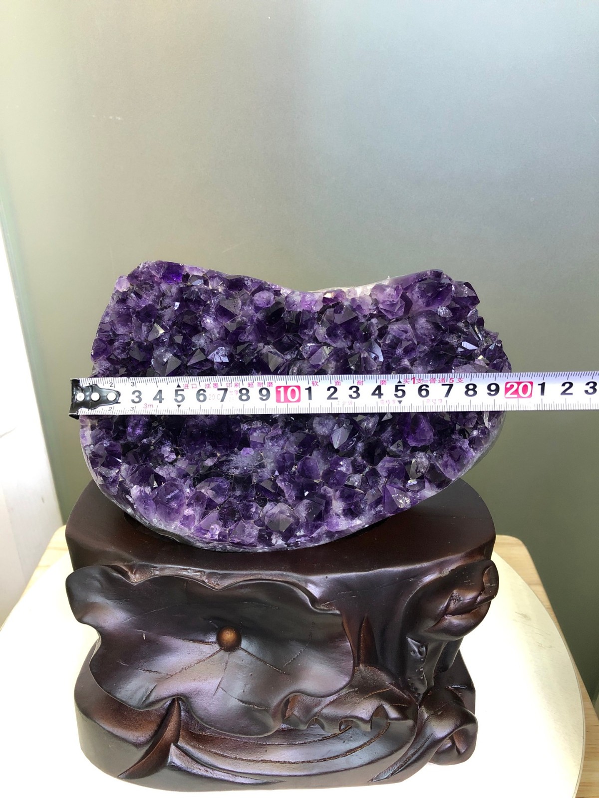 10LB Natural Uruguayan mineral amethyst cluster ornament
