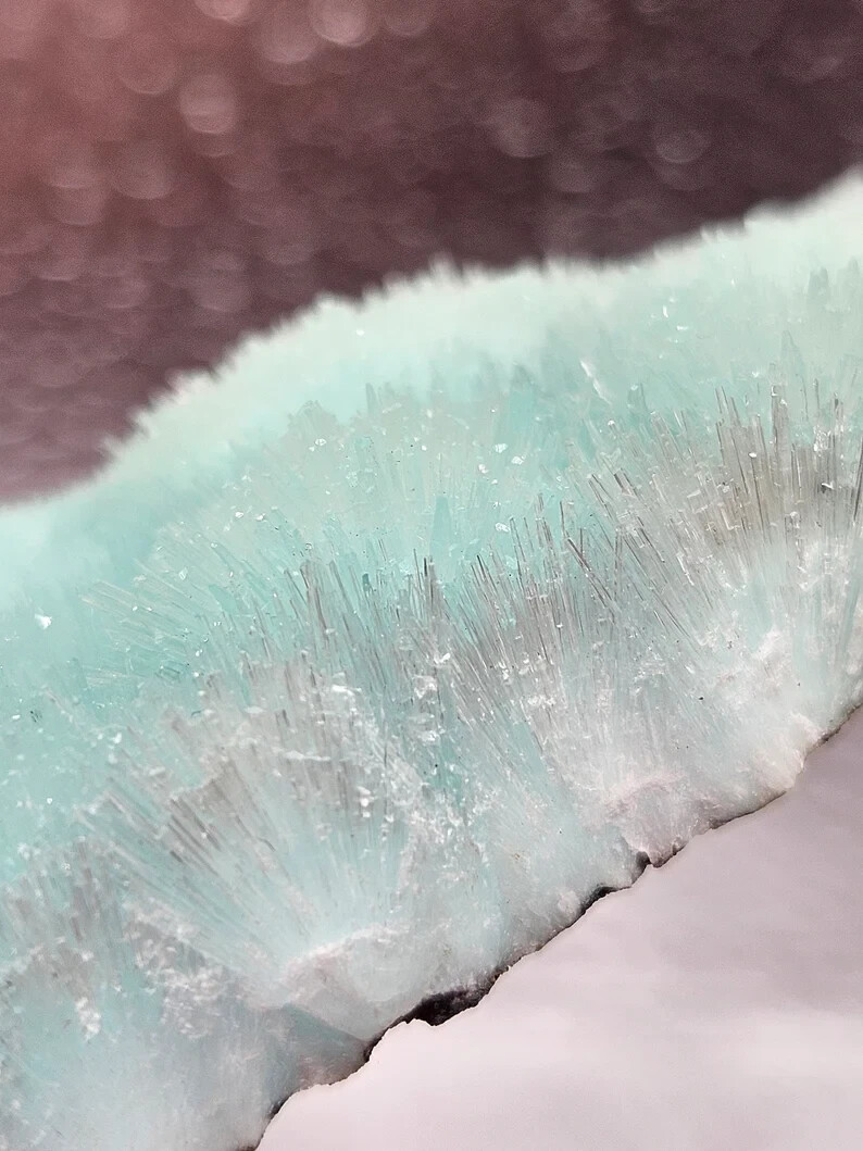 112g Blue Aragonite Greece Raw Specimens Crystals Minerals
