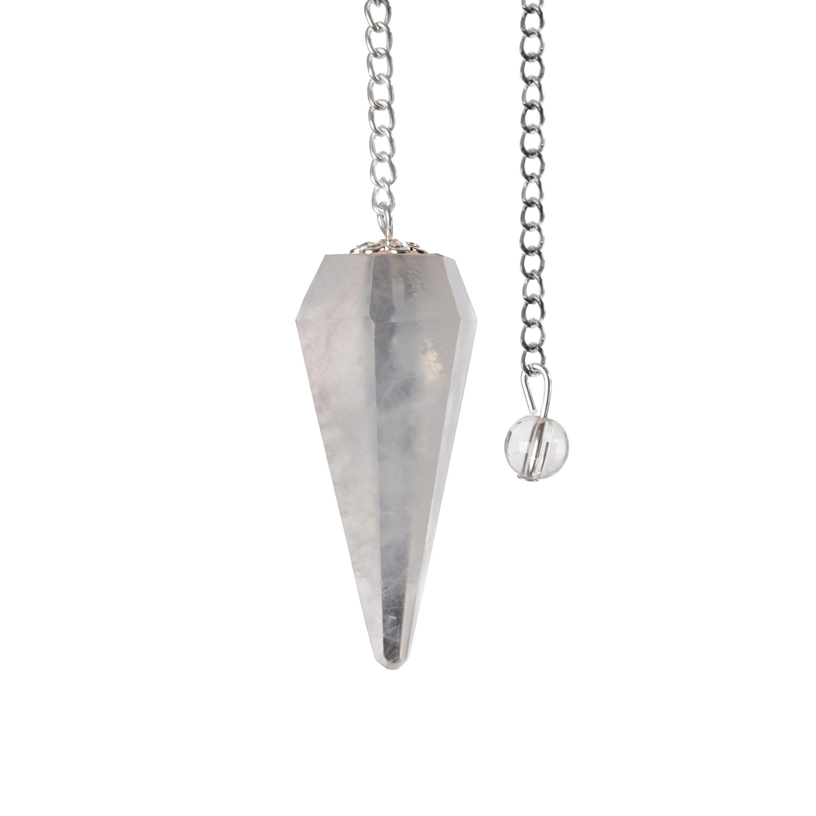Clear Quartz Pendulum Crystal Divination Tools — Dowsing Pendulum Crystal with C