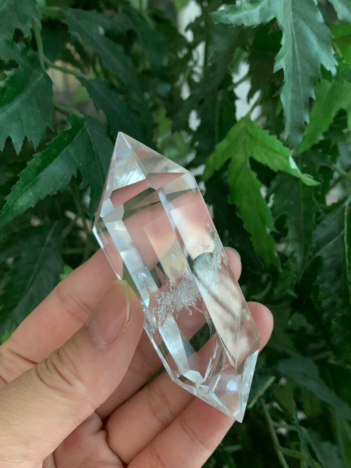 Premium Clear Quartz Six-Sided Polished Double Terminated Points, Pick A Weight
