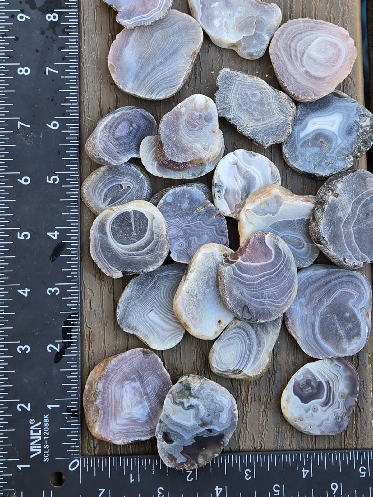 Botswana Agate rough 1-2″ A+ pound lbs tumbling lapidary banding wholesale bulk