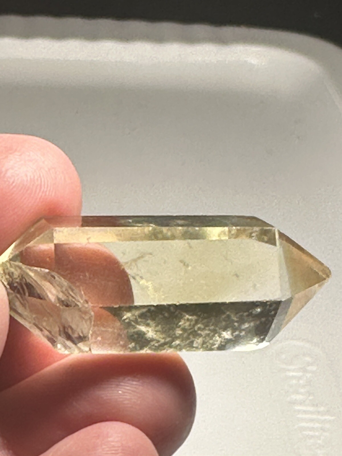 46mm 19 grams Polished Citrine Double Terminated Point Crystal Healing