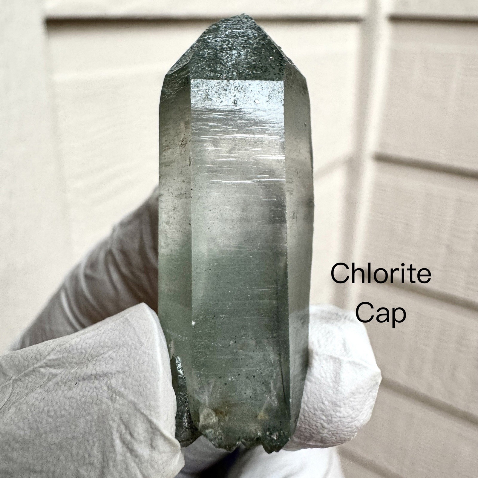 “Green Forest Canyon”Hashupi Himalaya Floater Silver-sand Phantom Quartz Crystal