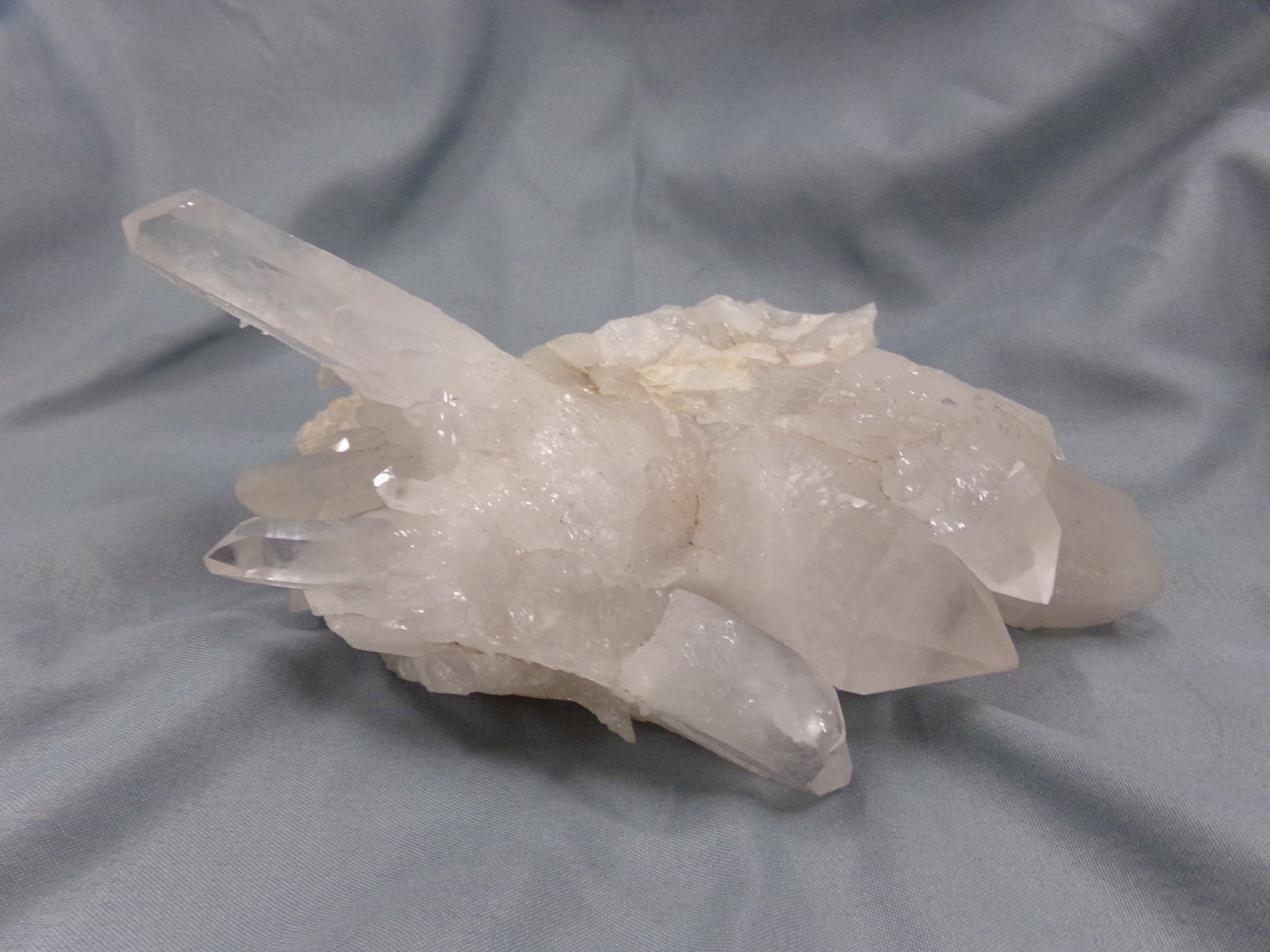 Natural Clear & White Quartz Crystal Cluster Weighs 2.5 Pounds