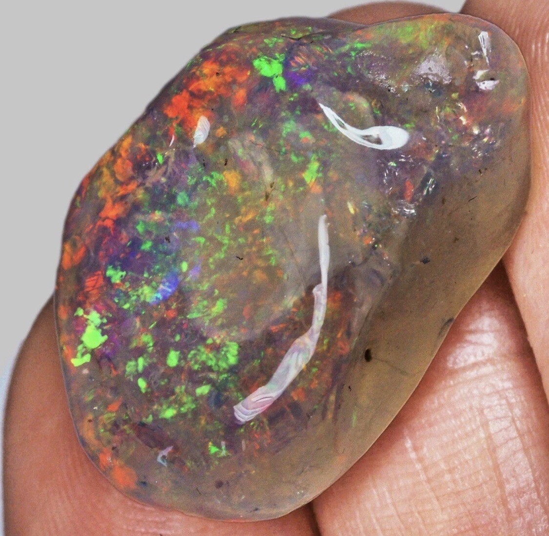 Natural Rough Welo Opal Gemstone Raw Ethiopia Africa Specimen Nugget Polished