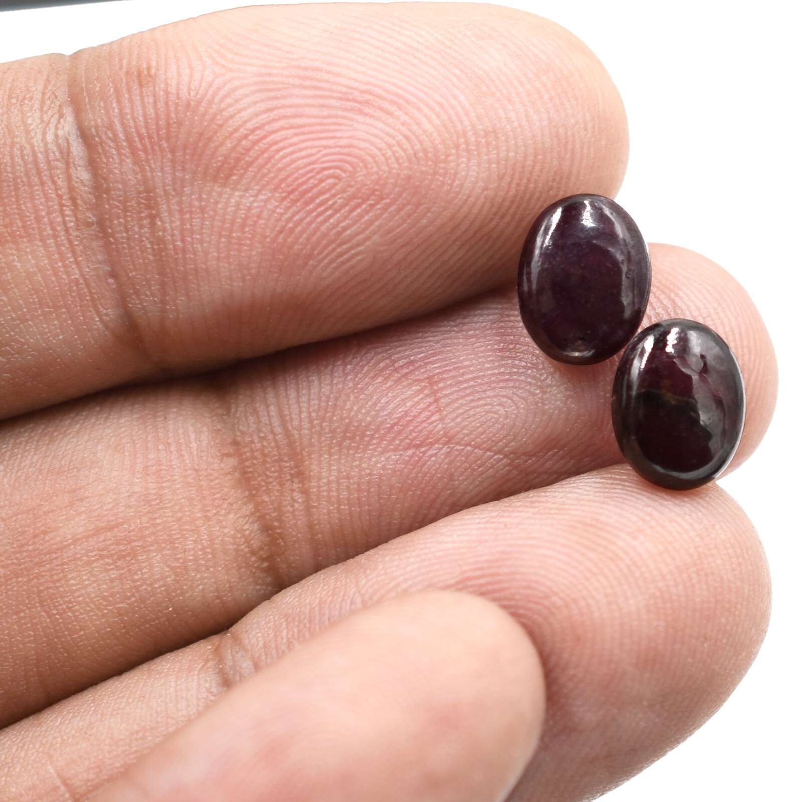 Natural Garnet January Birthstone Loose Gemstone For Jewelry Making Smooth Stone