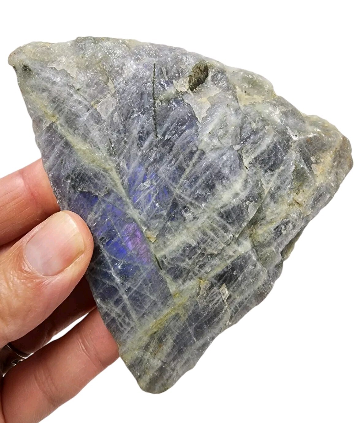 Purple Labradorite Polished Face Madagascar 116.3 grams