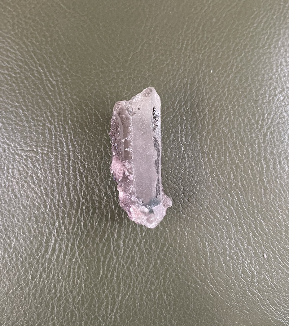 Quartz Point With Fluorite From Inner Mongolia