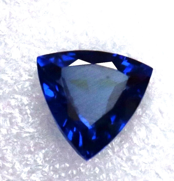 Loose Gemstones Natural Blue Sapphire Trillion Shape CERTIFIED Best 8 Ct