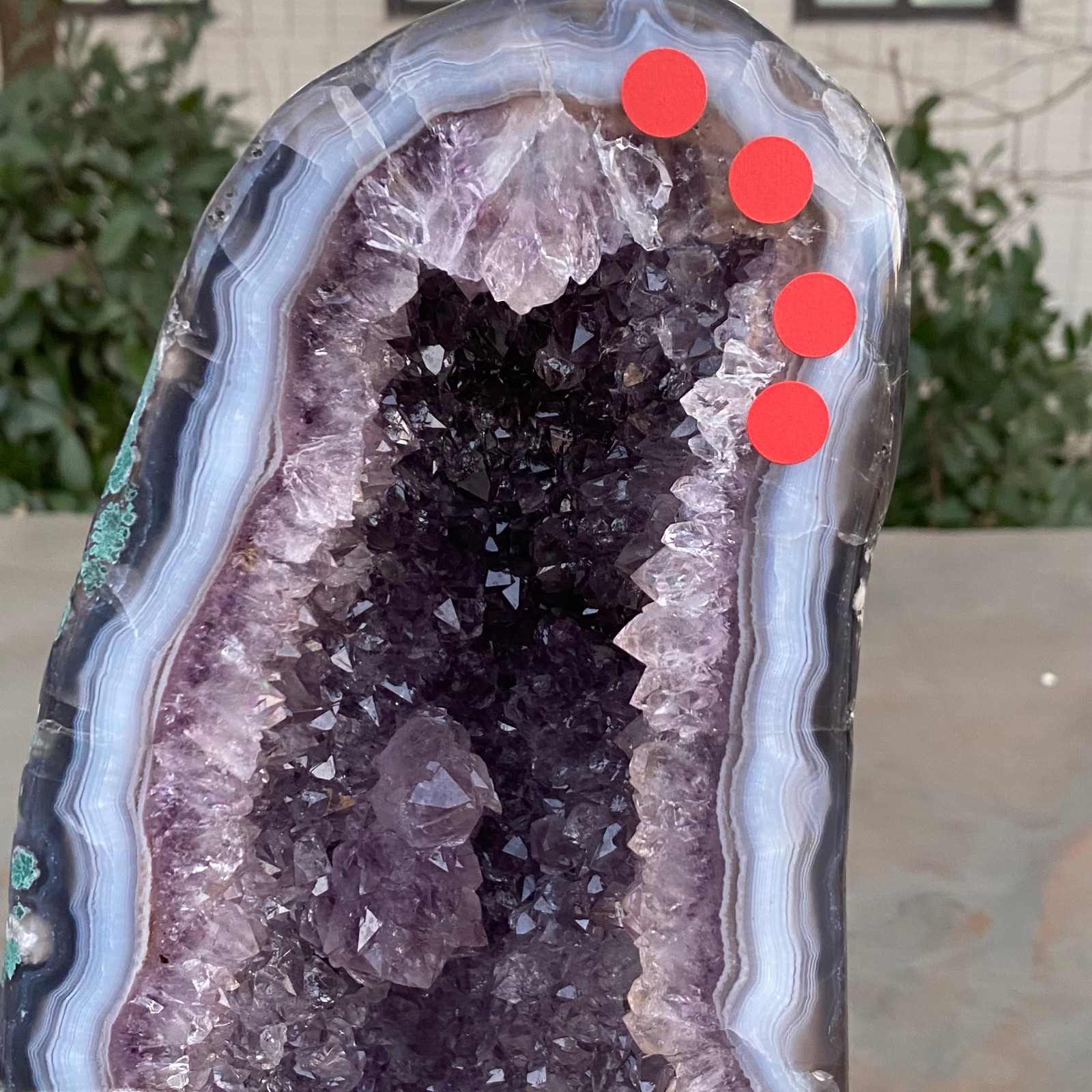 17.63LB Natural Amethyst agate quartz cluster crystal specimen restoration