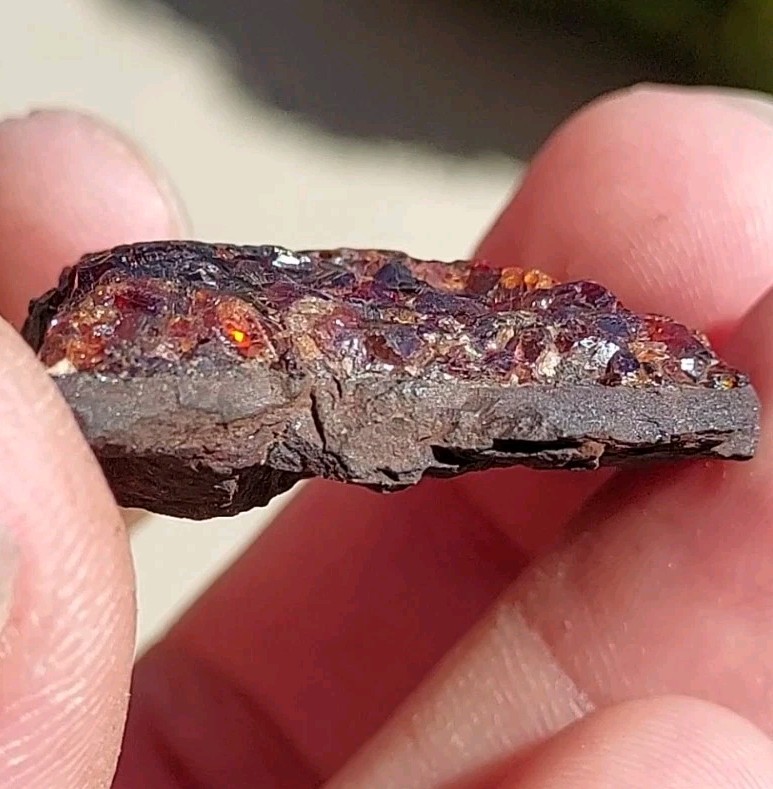 ULTRA RARE GEM RHODOCHROSITE ON MATRIX N’Chwaning I Mine, KMF, South Africa