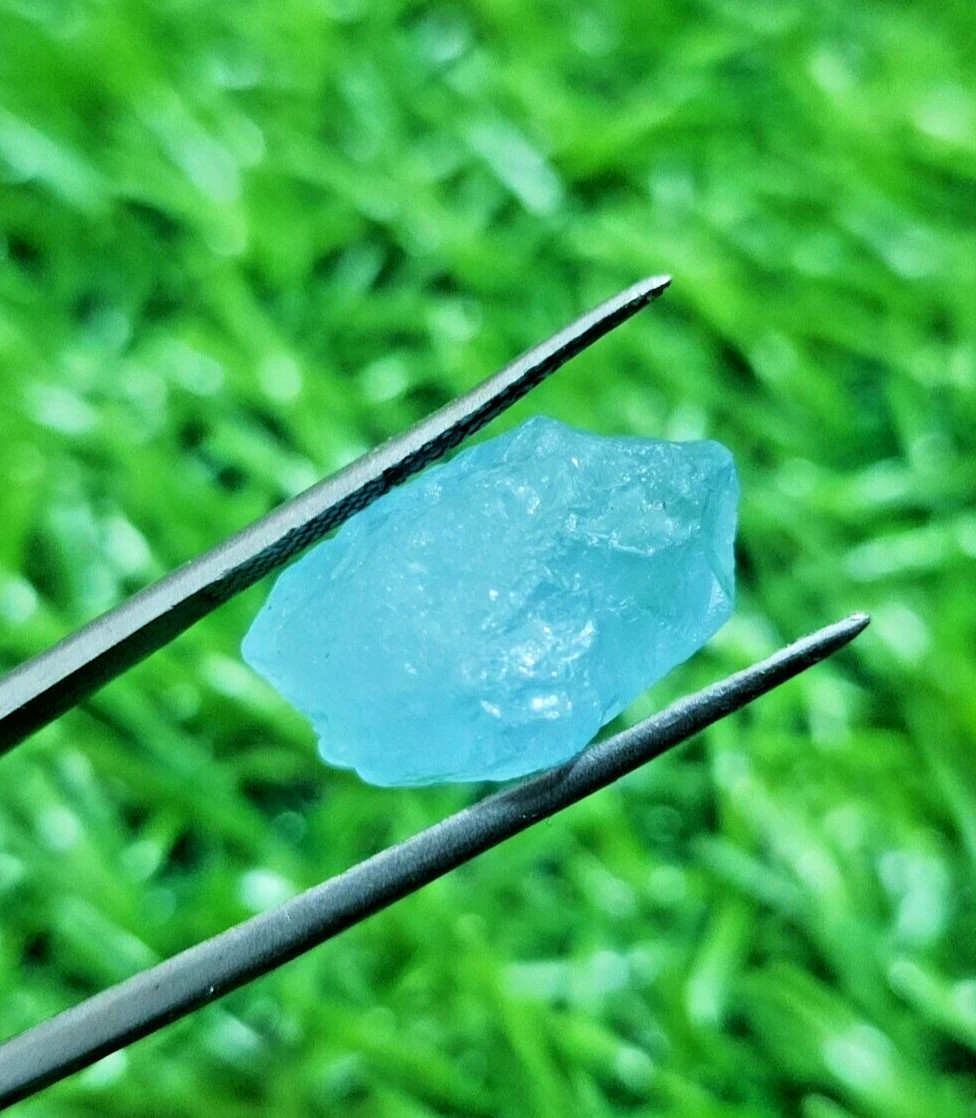 Ultimate 14.25 Crt Blue Aquamarine Crystal Rough Size 18X12X10 MM Loose Gemstone