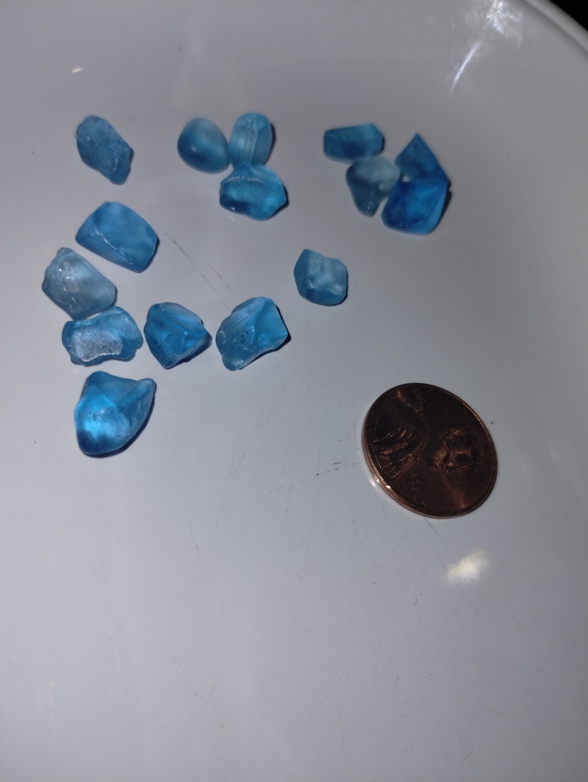 Blue Topaz. No treatment. Rough Stones. 52 Carats. Mix Of Sky Blue And Swiss