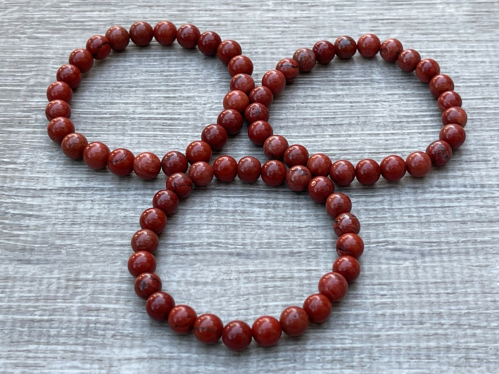 Grade A++ Red Jasper Crystal Bead Bracelet 8mm, Genuine Red Jasper Bracelet