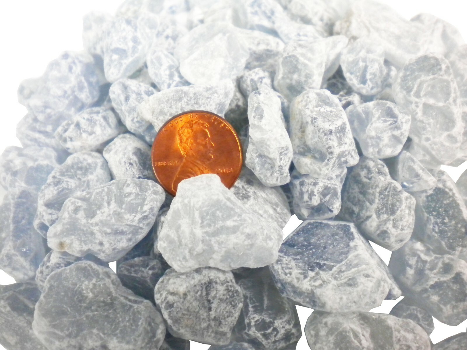 Celestite – Rough – 1 Pound – 1/4 to 1 inch pieces – 1lb Bulk Lot lb
