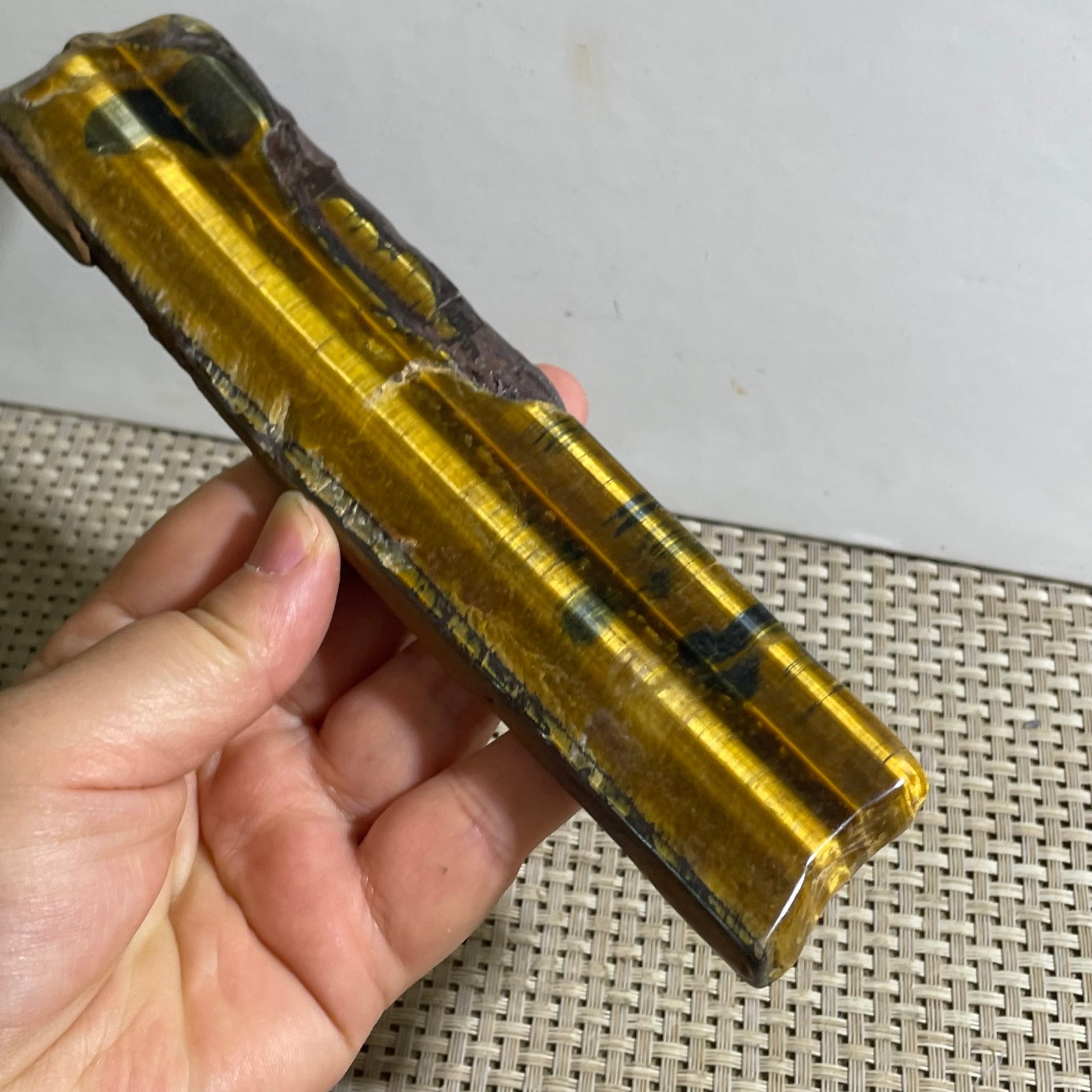 153g Natural tiger’s-eye Rough Raw Stone Rock Specimen Reiki healing