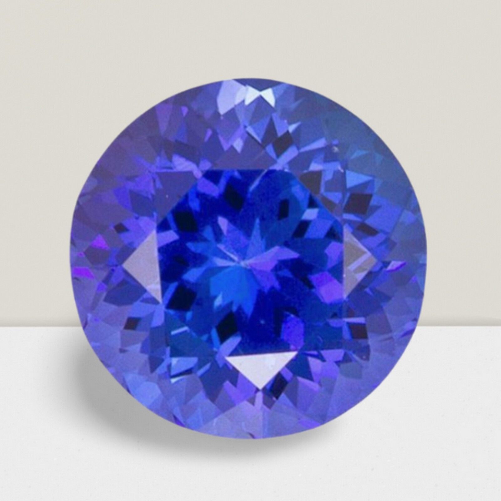 Tanzanite Round Cut Gemstone 5 Cts – 12 mm Flawless Loose Gem