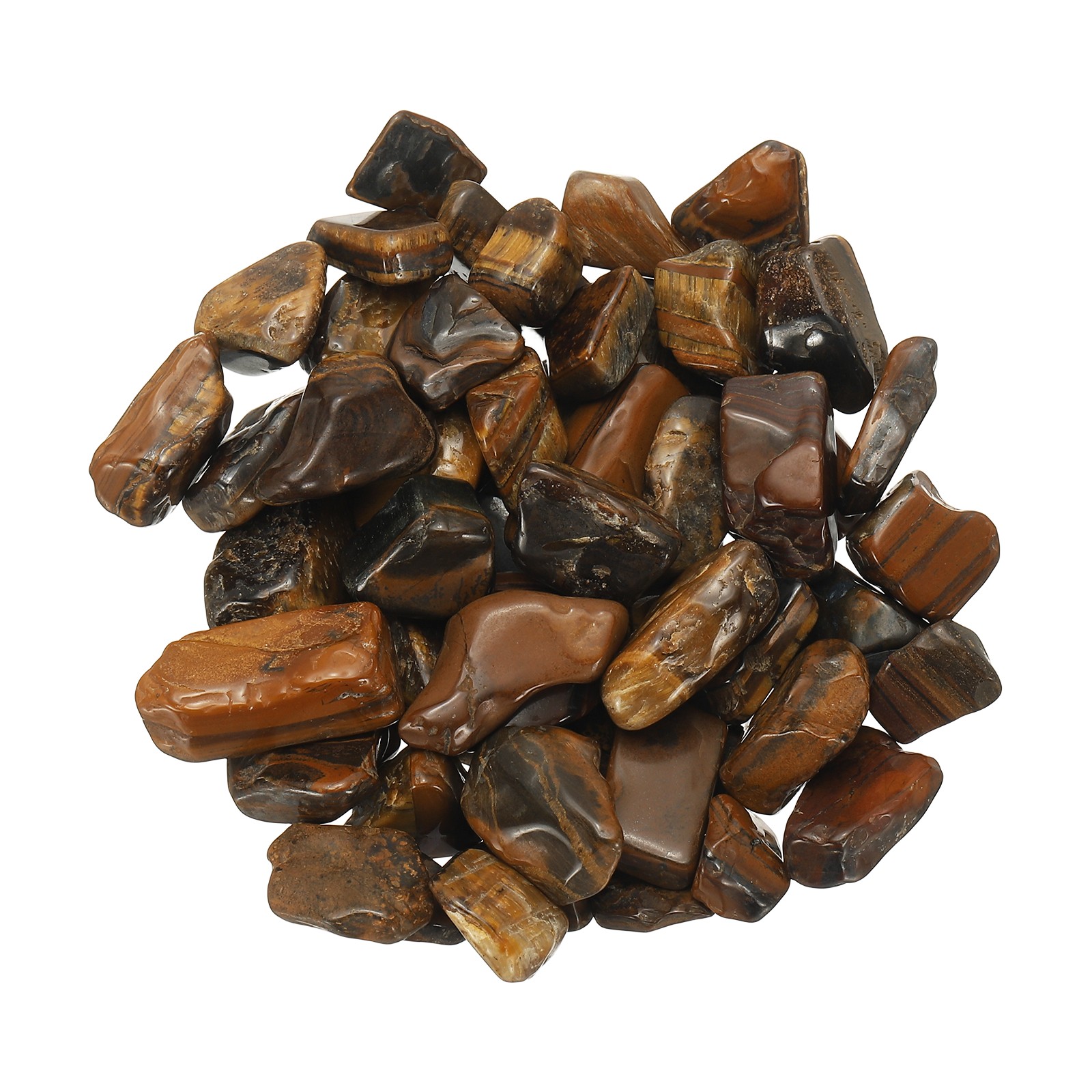 Crystal Chips Stone 0.44Lb Fluorite Gravel Rocks Tiger Eye 9 – 26mm