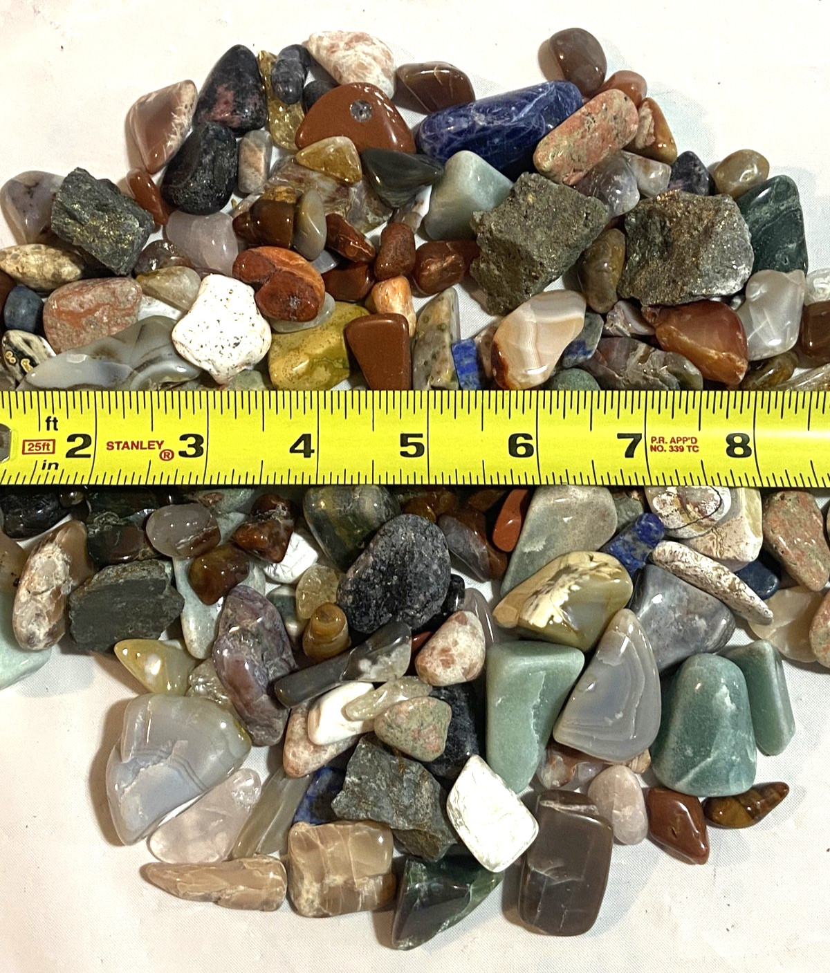 Tumbled Polished Stones Rocks Mixed Sizes 2lb Lot For Healing and Reiki