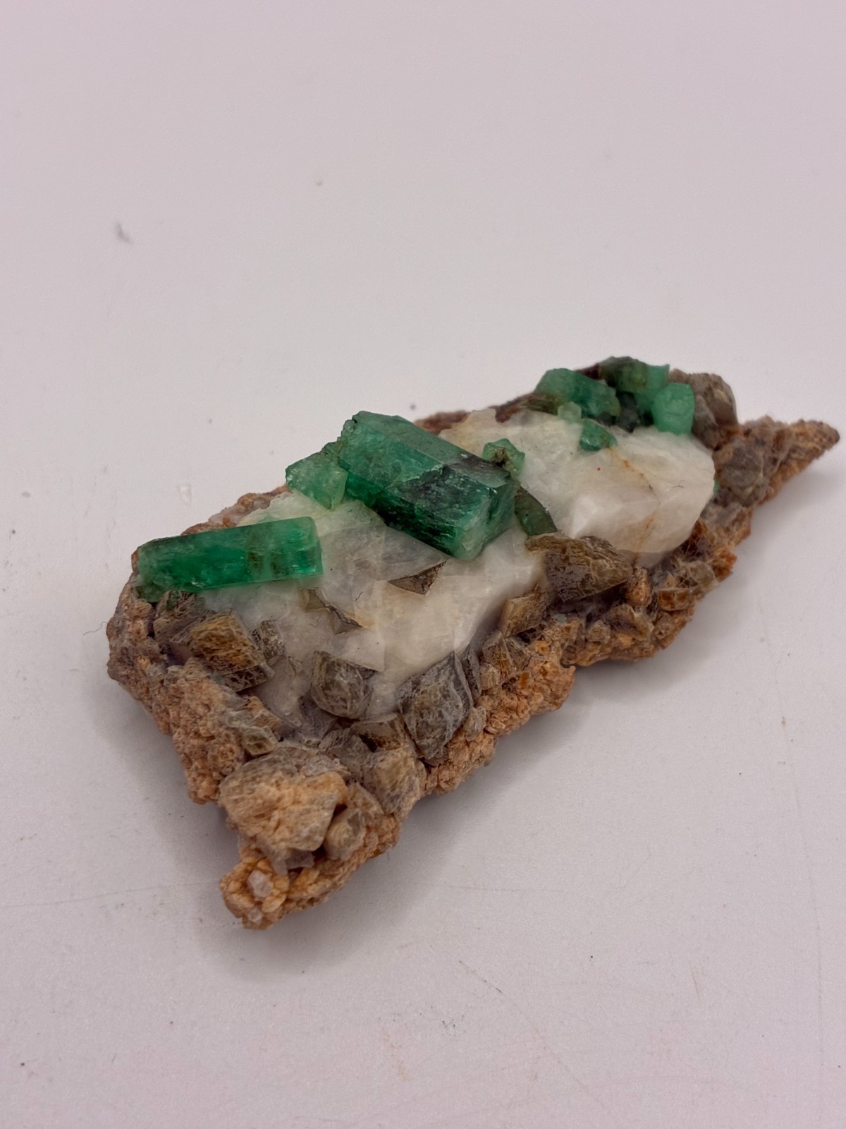 Rough Crystal Colombian Emerald Raw Matrix Collector Piece, Natural Not treament