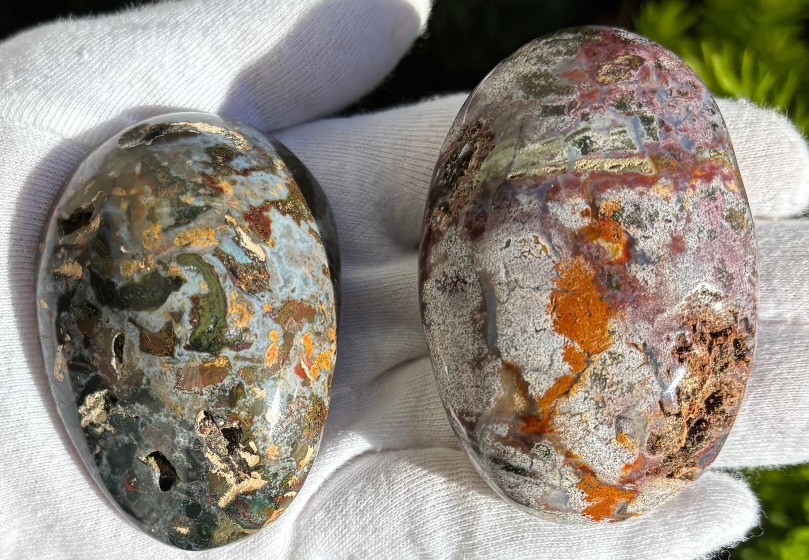 USA SALE 242g LOT OCEAN JASPER OJ PALMSTONES PALM STONES Palm Stone