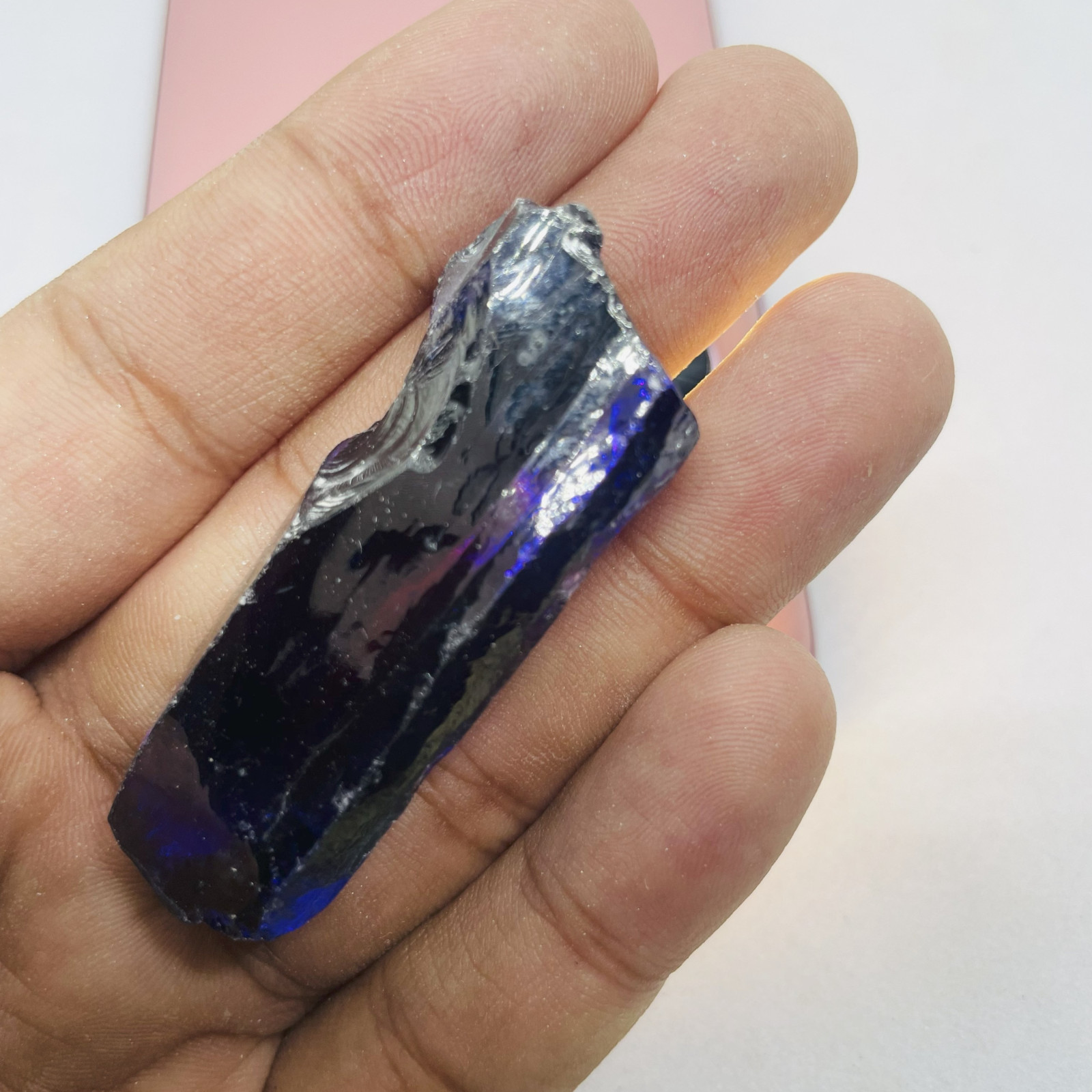 500CT Rough Blue Zircon Natural Stone | Healing Raw Crystal for Spiritual Energy
