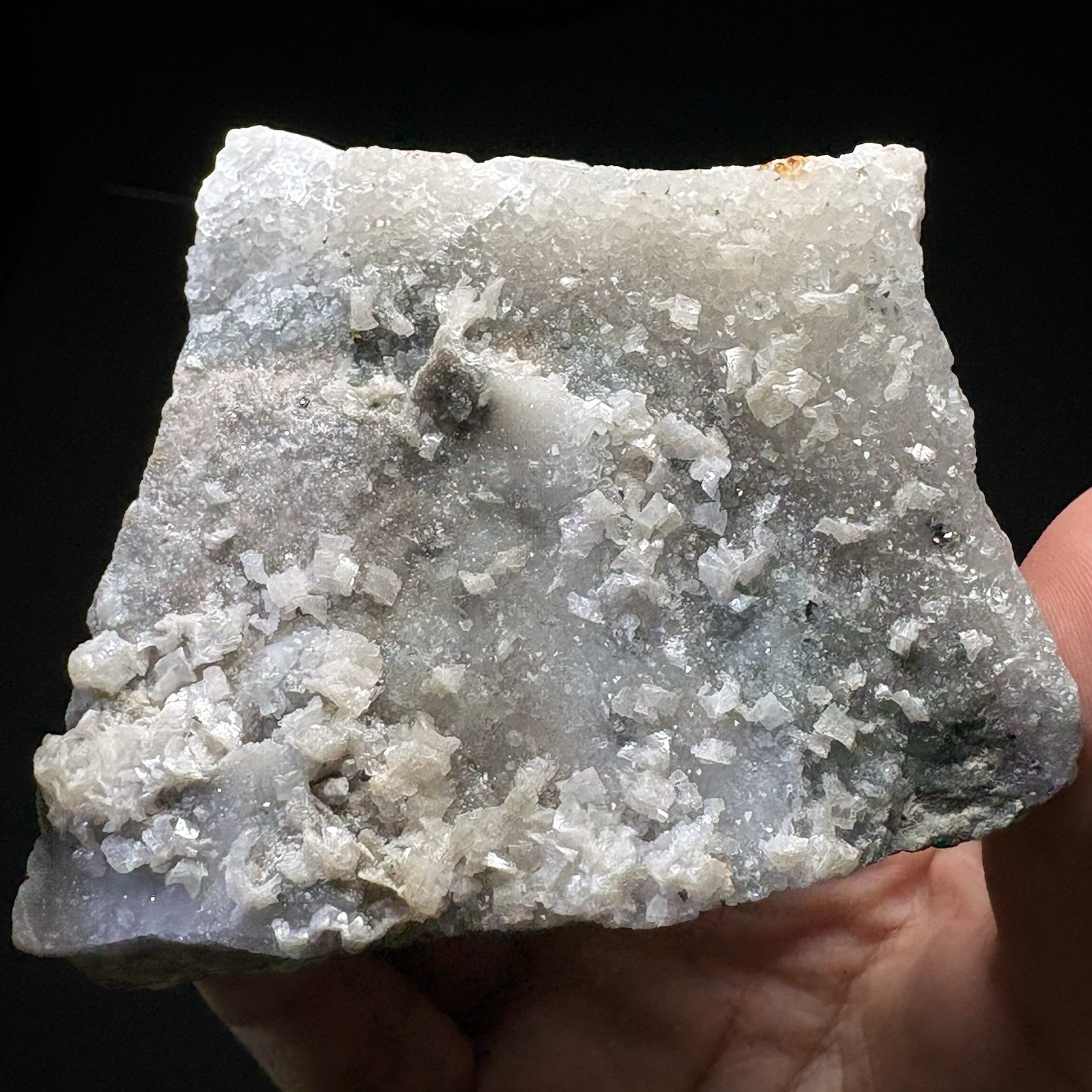 Natural Dolomite on Quartz Crystal Cluster Specimen Raw Mineral Healing I40