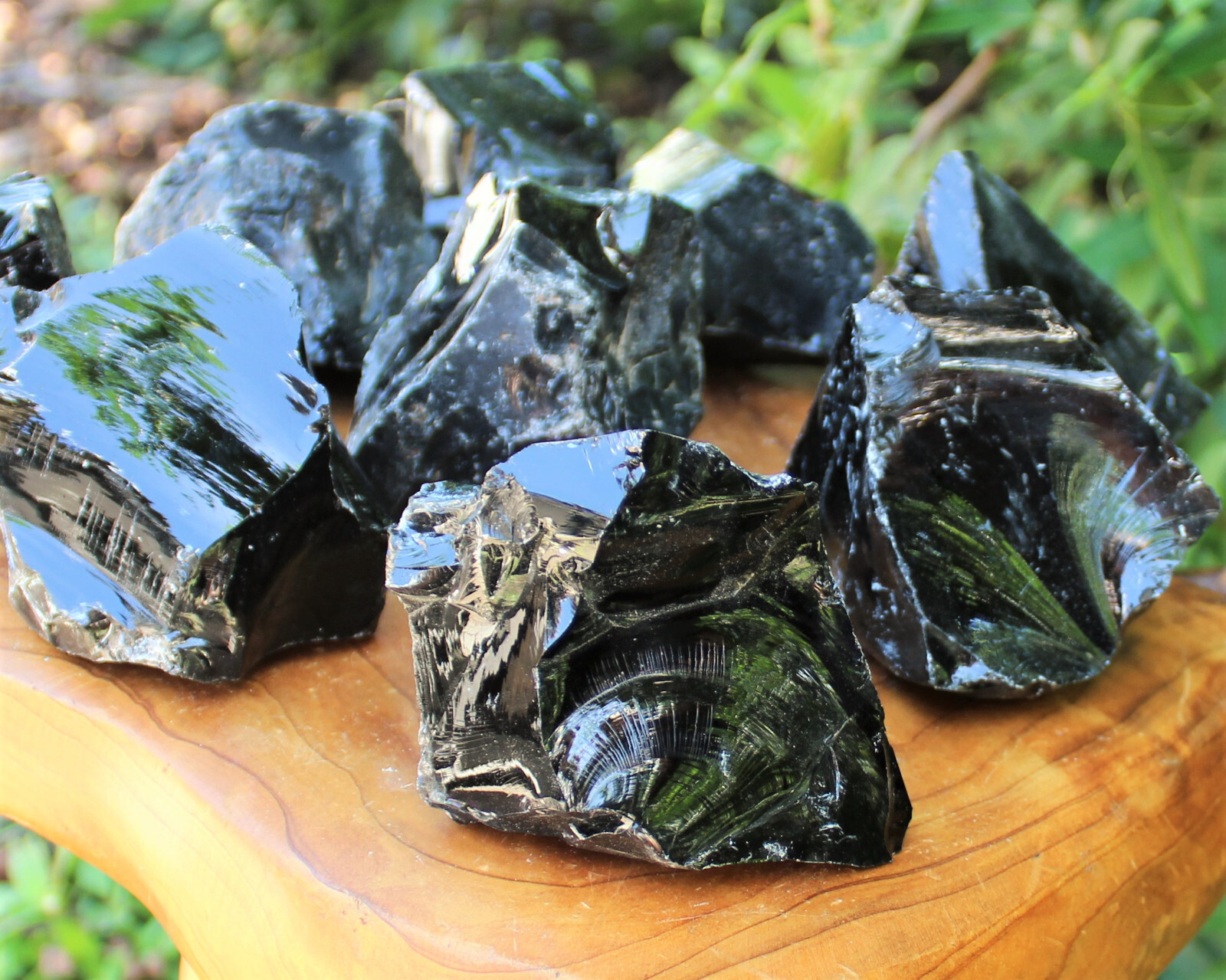MASSIVE Rough Natural Black Obsidian Chunks – Huge Raw Black Obsidian Crystals